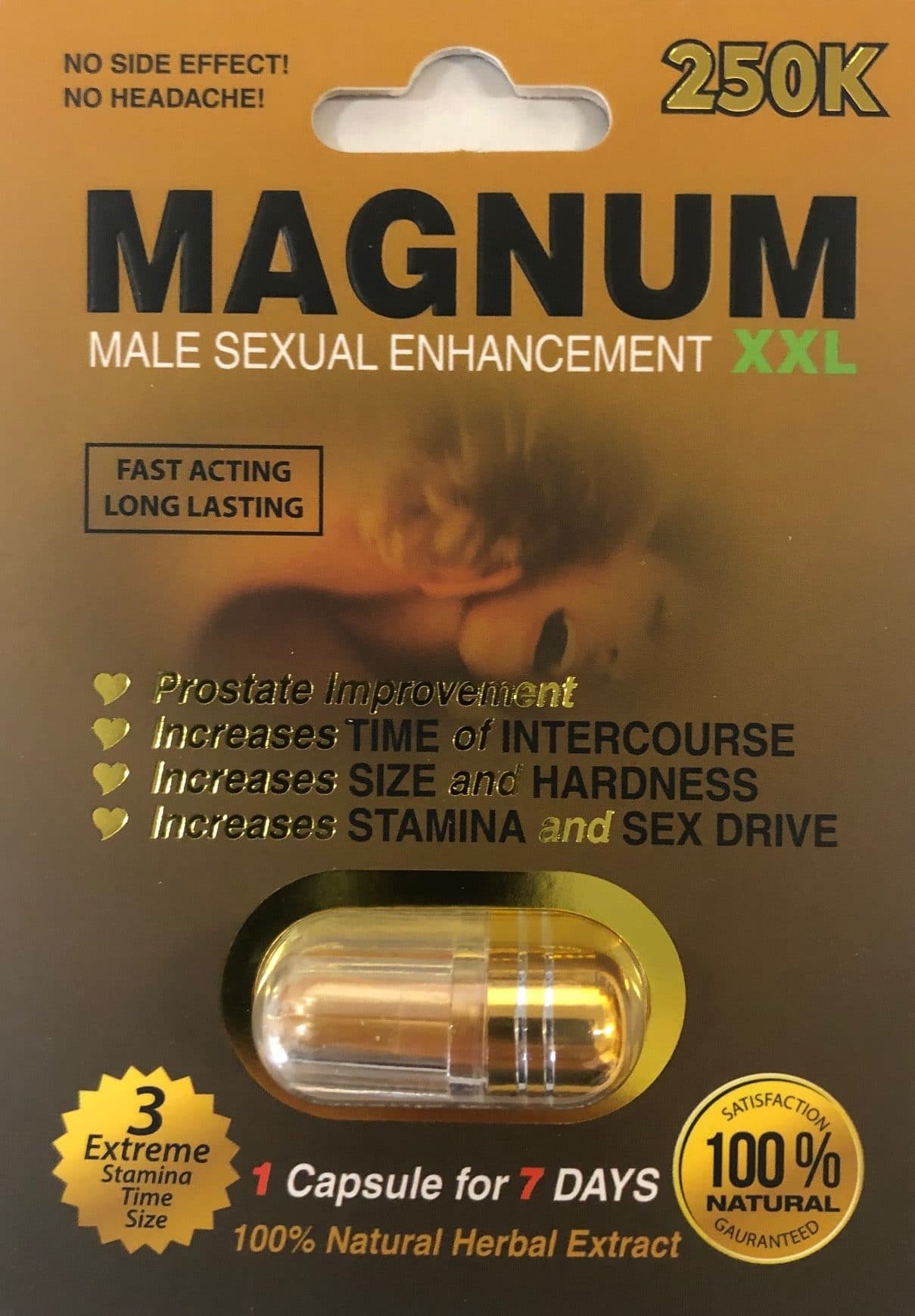 Magnum Xxl Gold 250k Sexual Enhancement 20 Count