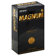 TROJAN MAGNUM LUBRICATED SINGLES IN BOX 48 