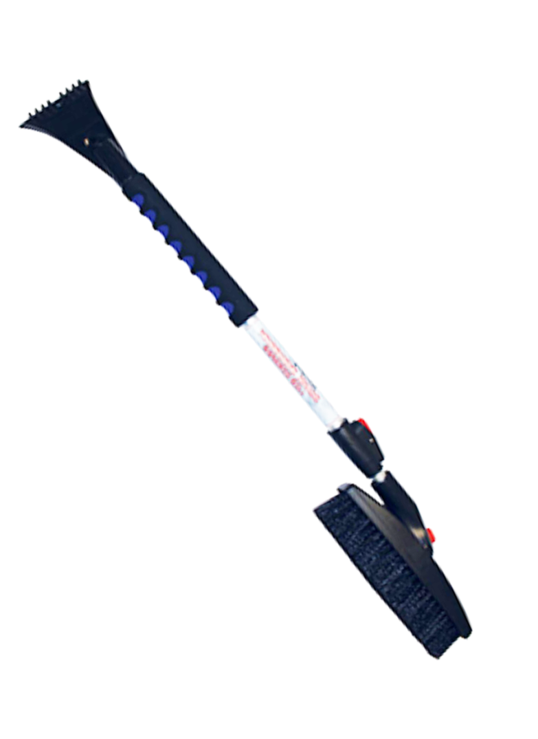 DUAL HEAD TELESCOPING SNOW BRUSH & ICE SCRAPER 42"  