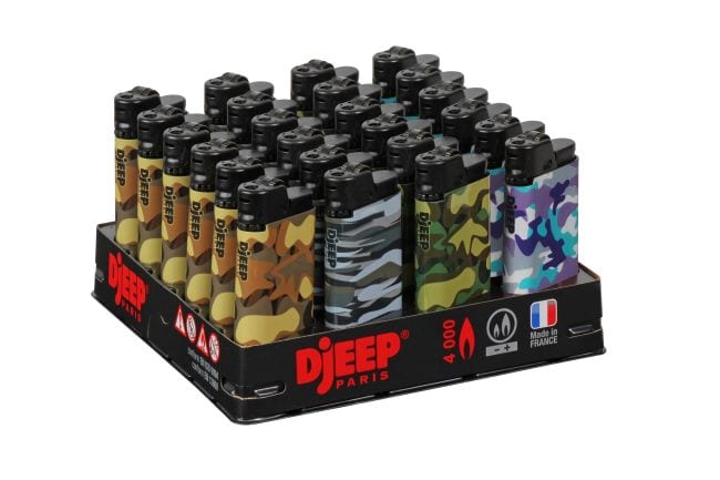 DJEEP LIGHTERS LARGE CAMOUFLAGE 24 COUNT  