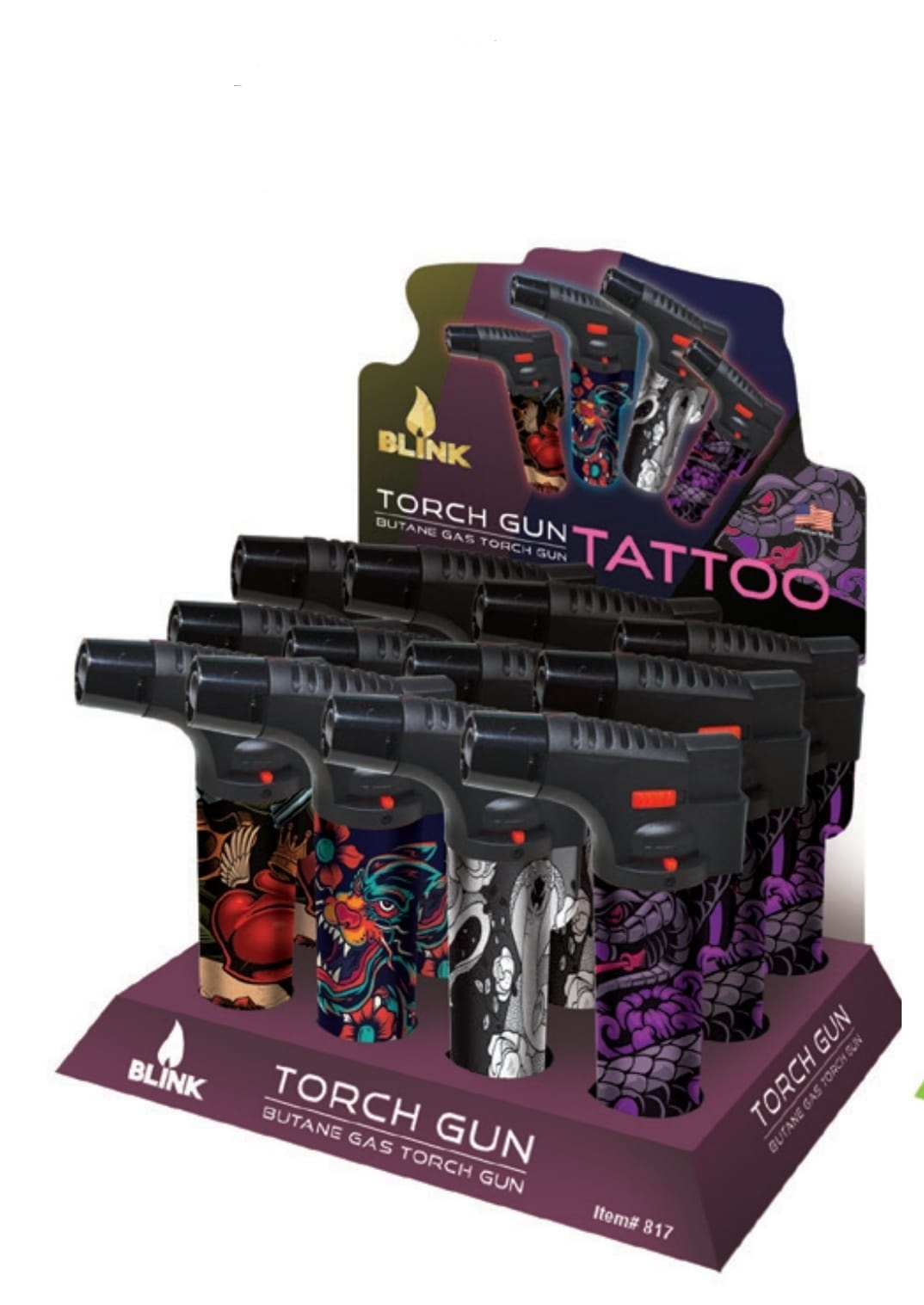 BLINK PRINTED GAS TORCH TATTOO 12 COUNT 