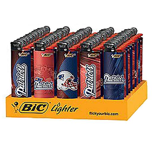 BIC LIGHTERS LARGE PRINTED NEW ENGLAND PATRIOTS 50 COUNT 