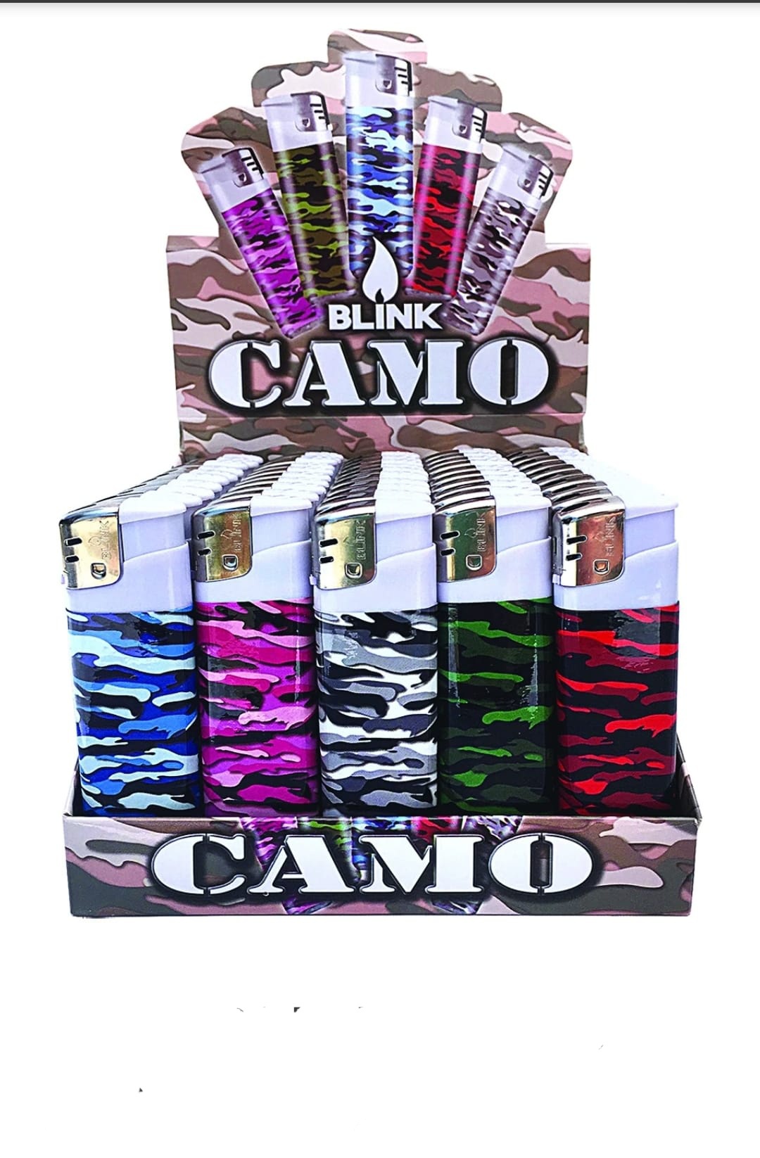 BLINK GAS LIGHTERS CAMO 50 COUNT 